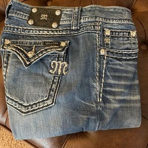 Miss Me boot cut jean. 30 waist inseam 35